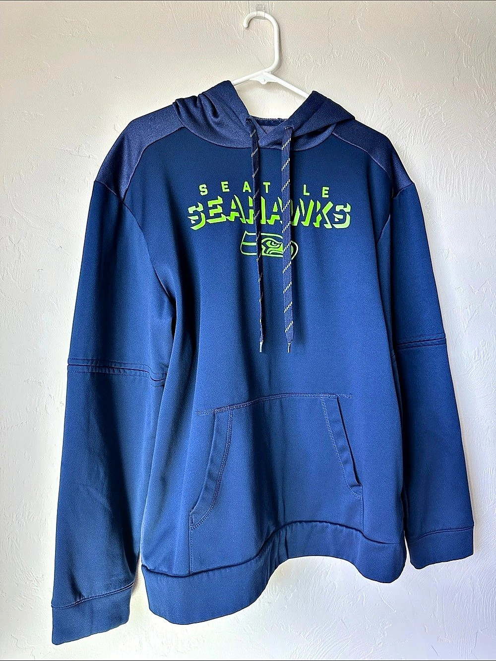 Fanatics NFL Pro Line Seattle Seahawks Pullover Hoodie Blue & Green Large
